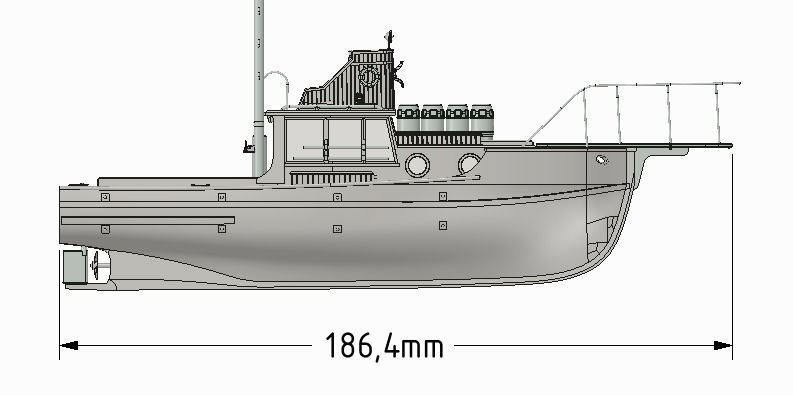 Orca Model fishing boat 3D print model_3