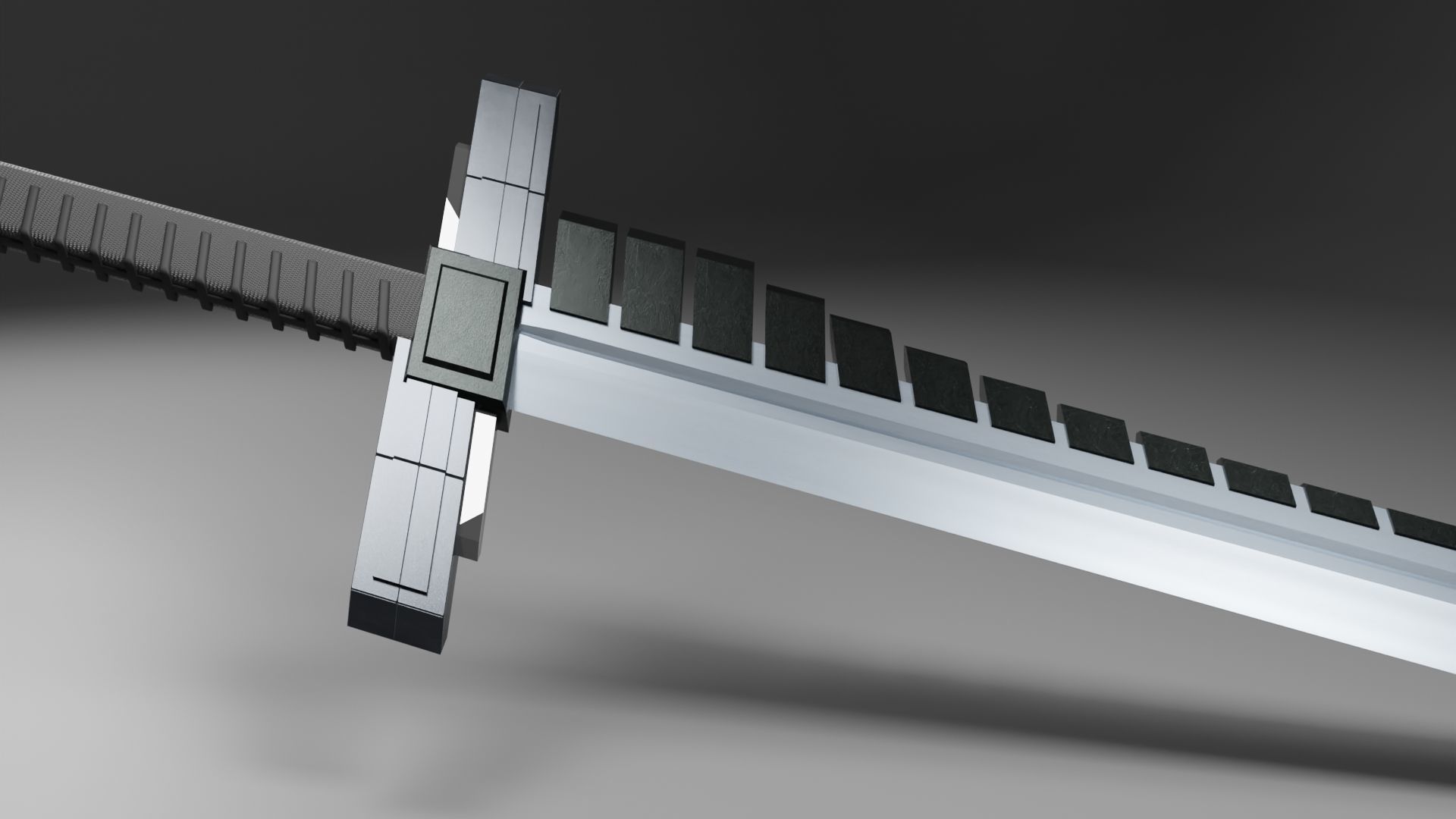 Single Blade Sword Free low-poly 3D model_3
