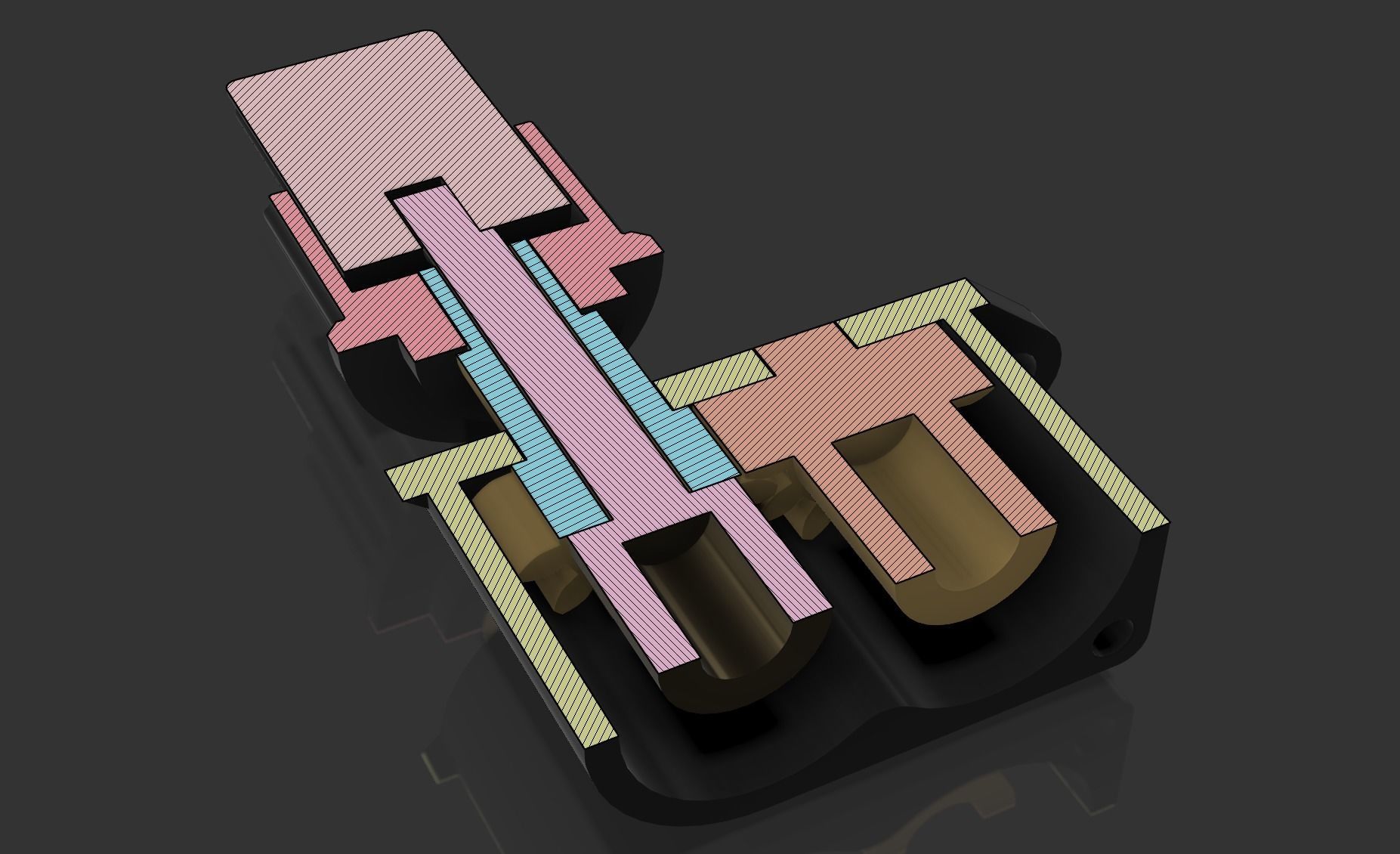 DUAL ROTARY ENCODER - for flight simulator 3D print model_2
