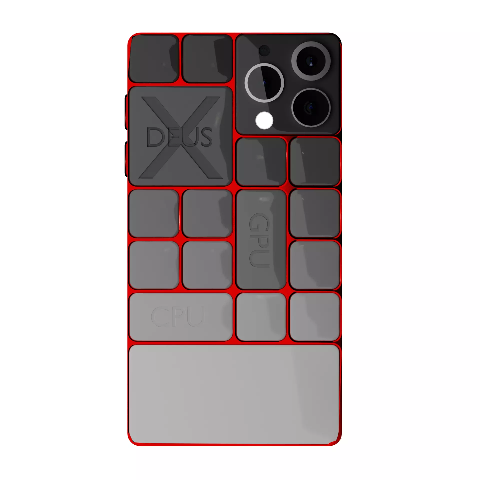 Modular Phone Concept Design DEUS Phone X 3D model