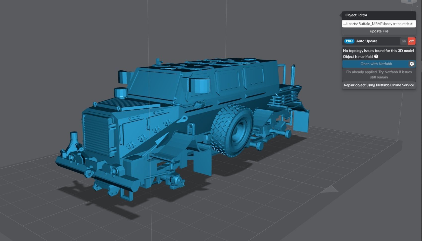 Bufallo MRAP Scale Model 3D print model_5