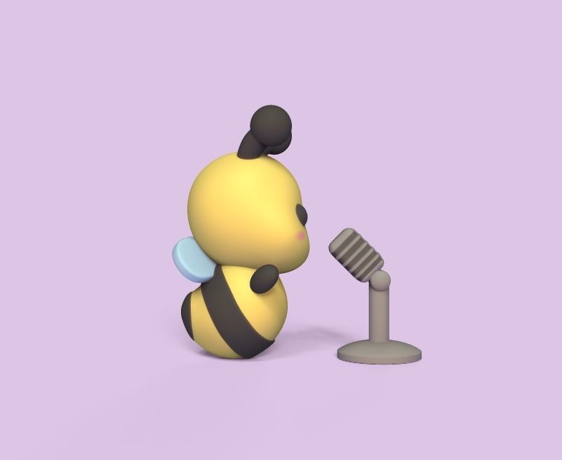 Singer Bee 3D print model_2