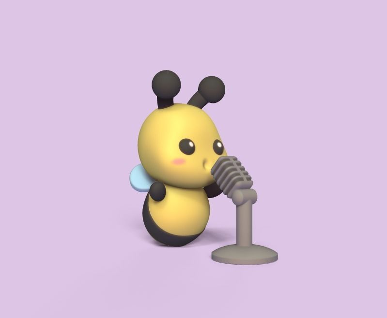 Singer Bee 3D print model_1