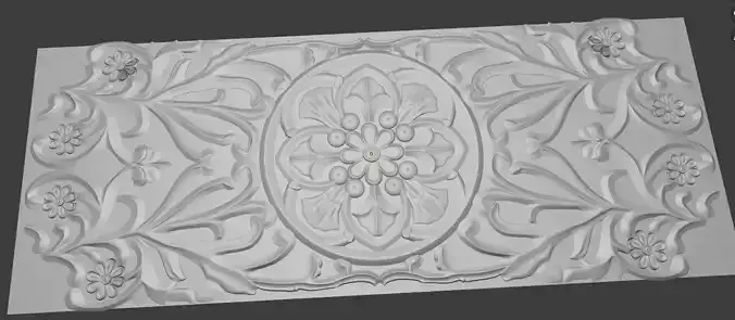 Lattice floral type CNC pattern