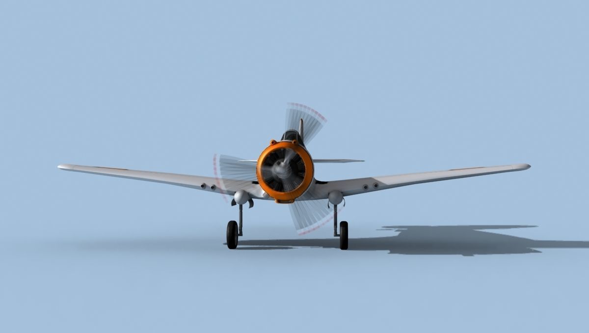 Curtiss H-75C Mohawk Dutch East Indies 3D model_1