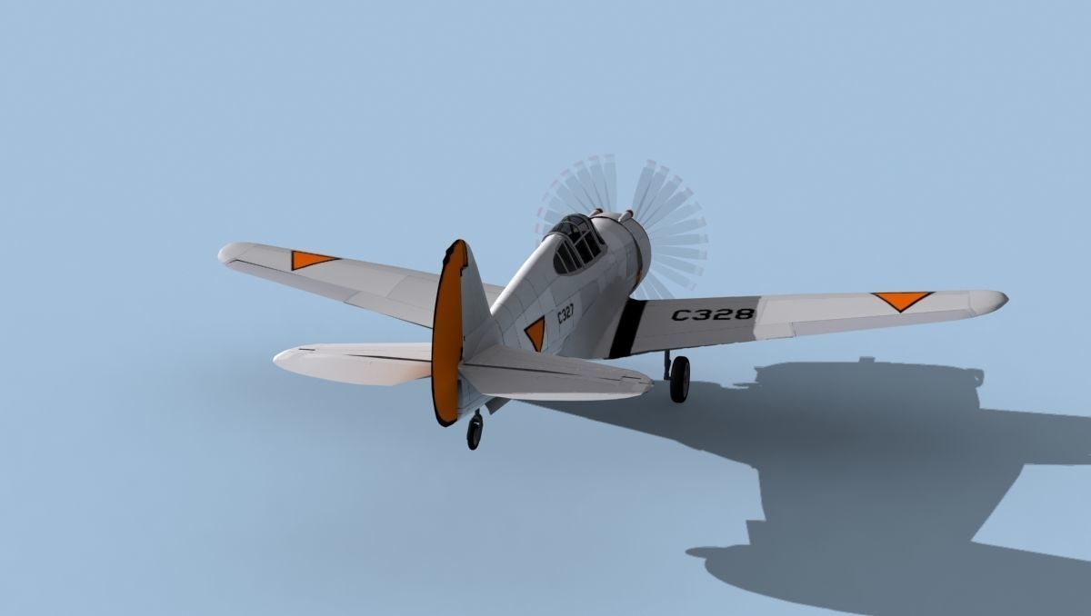 Curtiss H-75C Mohawk Dutch East Indies 3D model_6