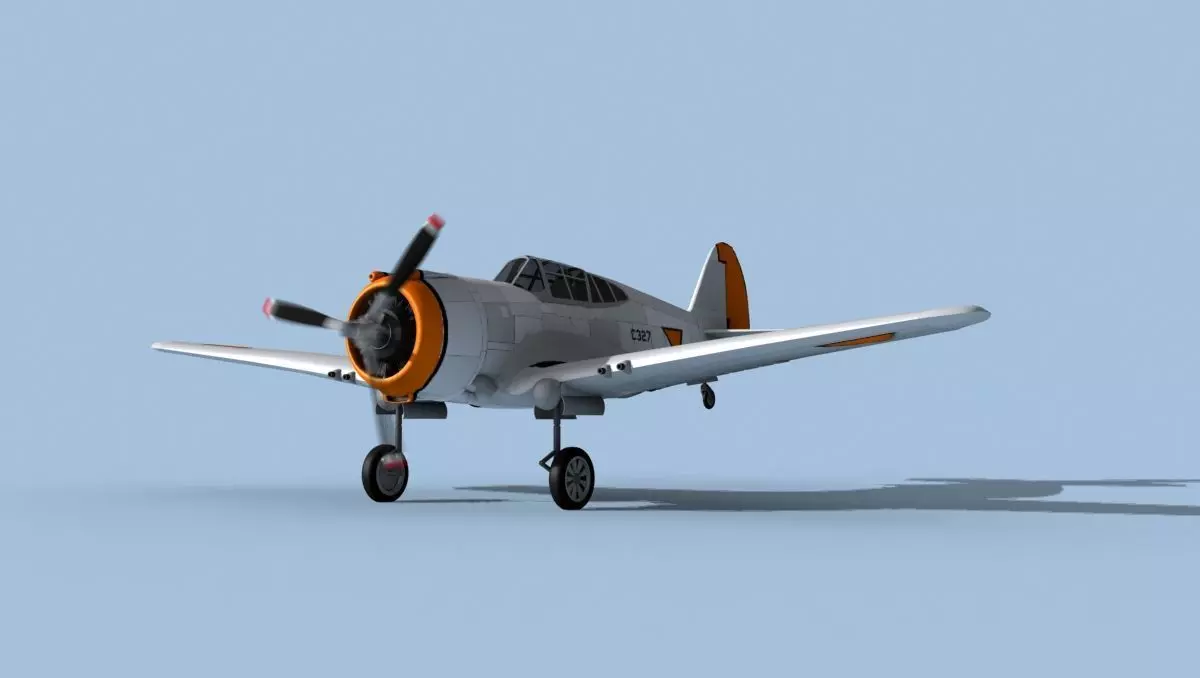 Curtiss H-75C Mohawk Dutch East Indies 3D model_0