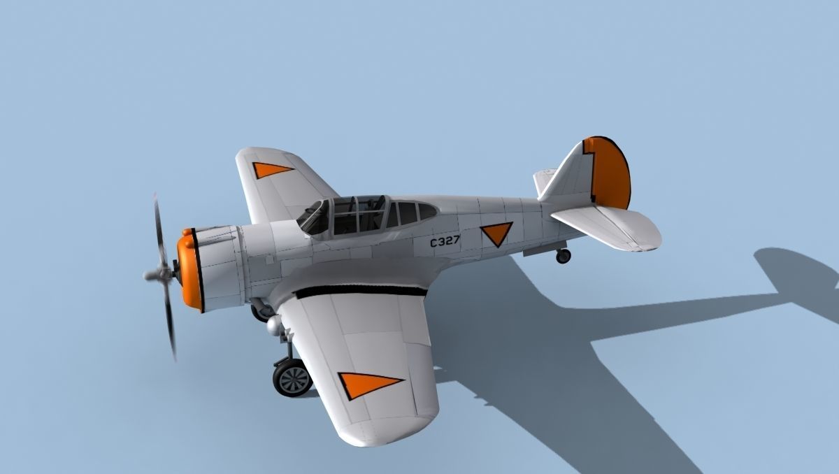 Curtiss H-75C Mohawk Dutch East Indies 3D model_9