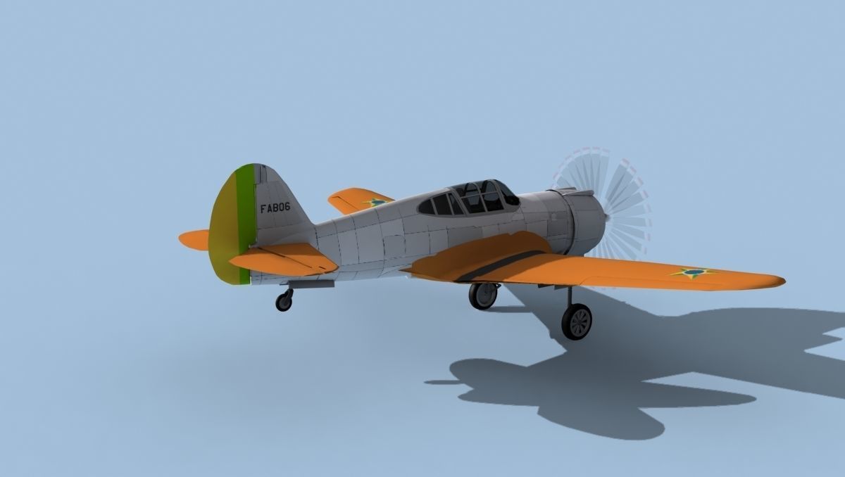 Curtiss H-75C Mohawk V20 Brazil 3D model_5