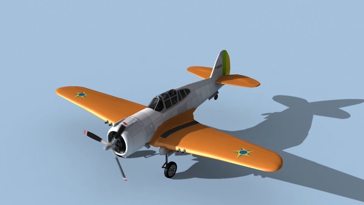 Curtiss H-75C Mohawk V20 Brazil 3D model_10