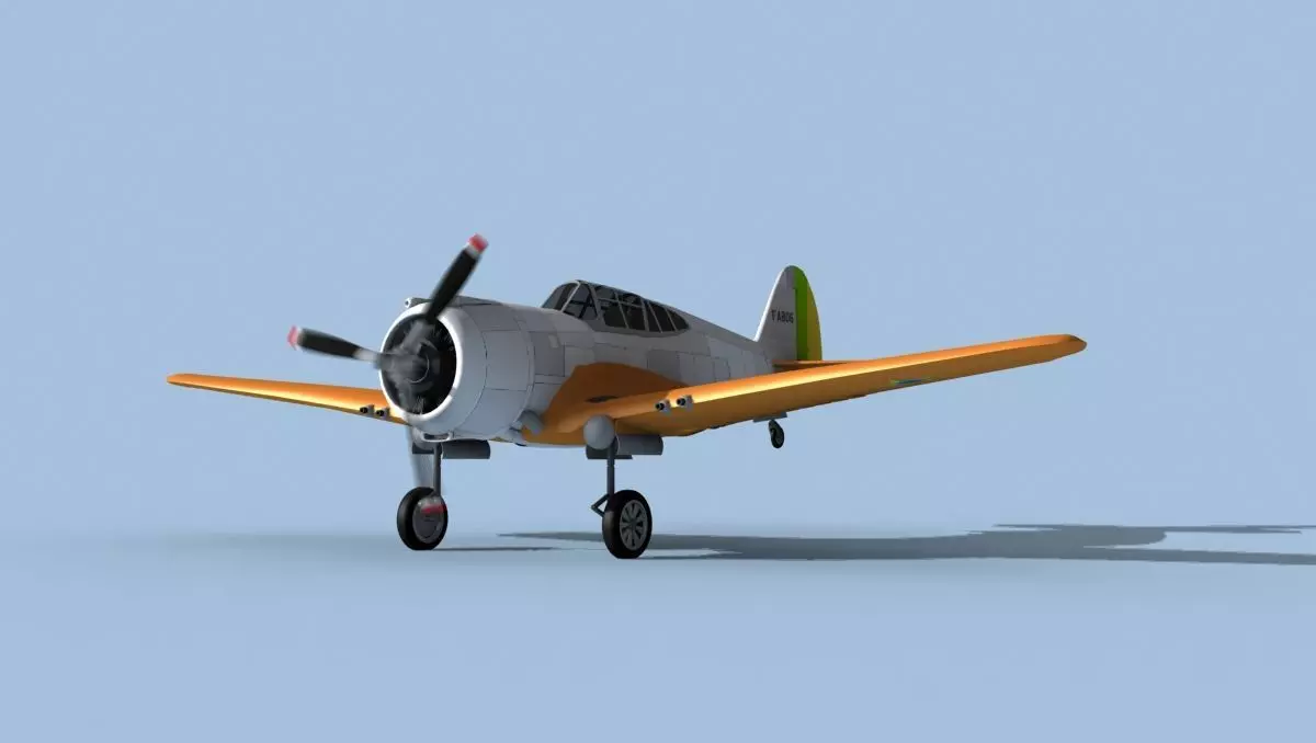 Curtiss H-75C Mohawk V20 Brazil 3D model_0