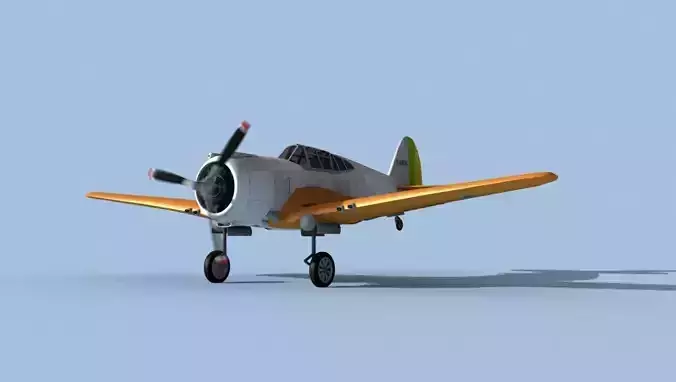 Curtiss H-75C Mohawk V20 Brazil 3D model