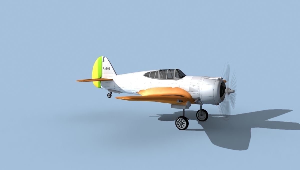 Curtiss H-75C Mohawk V20 Brazil 3D model_3