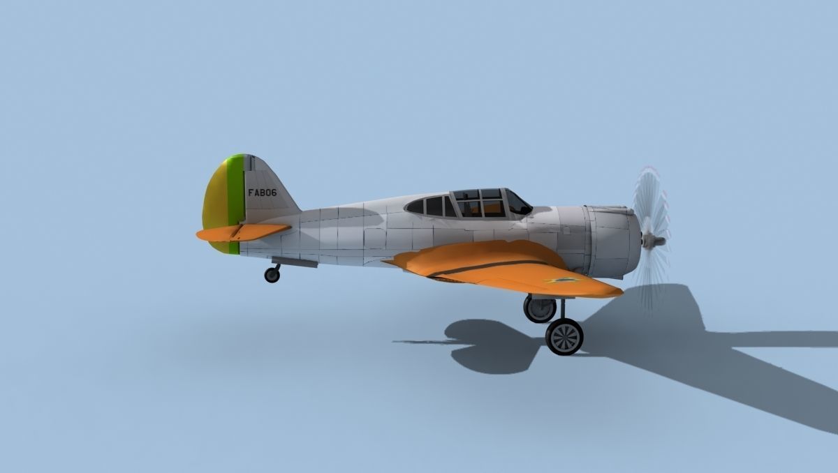 Curtiss H-75C Mohawk V20 Brazil 3D model_4