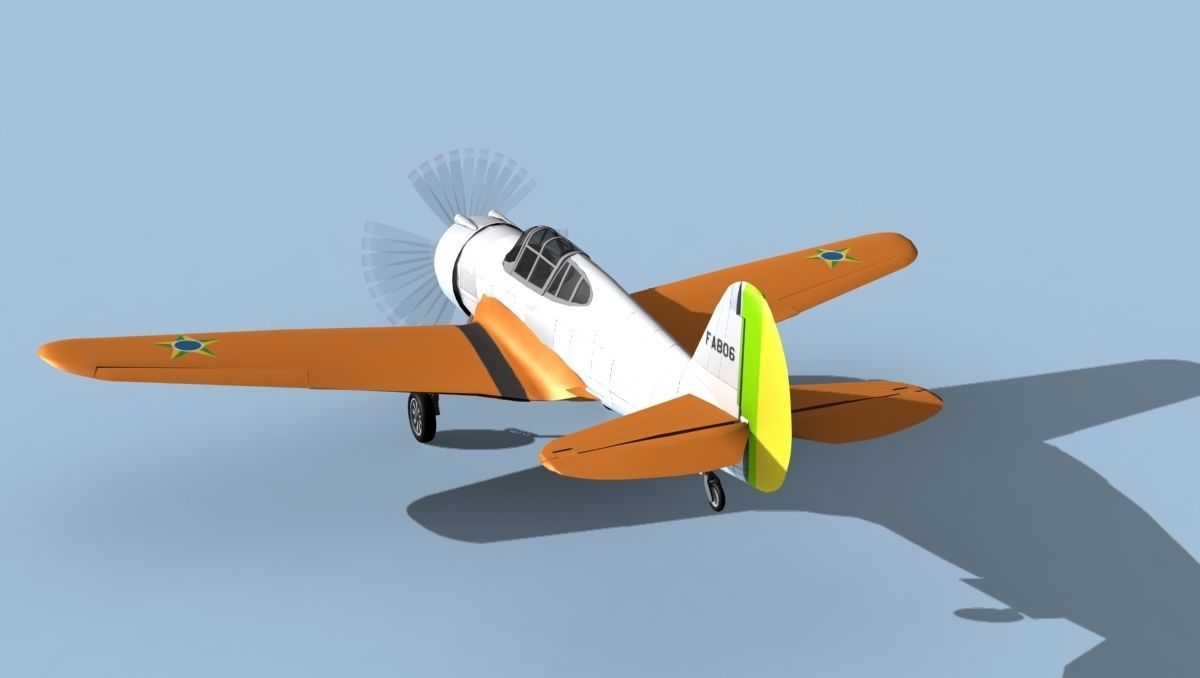Curtiss H-75C Mohawk V20 Brazil 3D model_7
