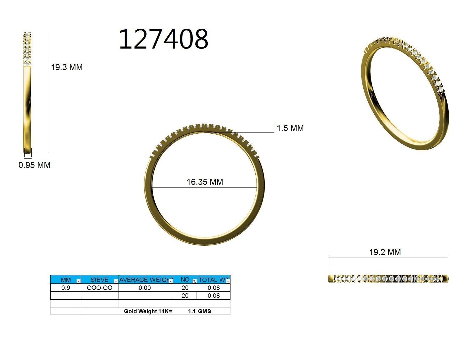 Ring - 127408 3D print model_12