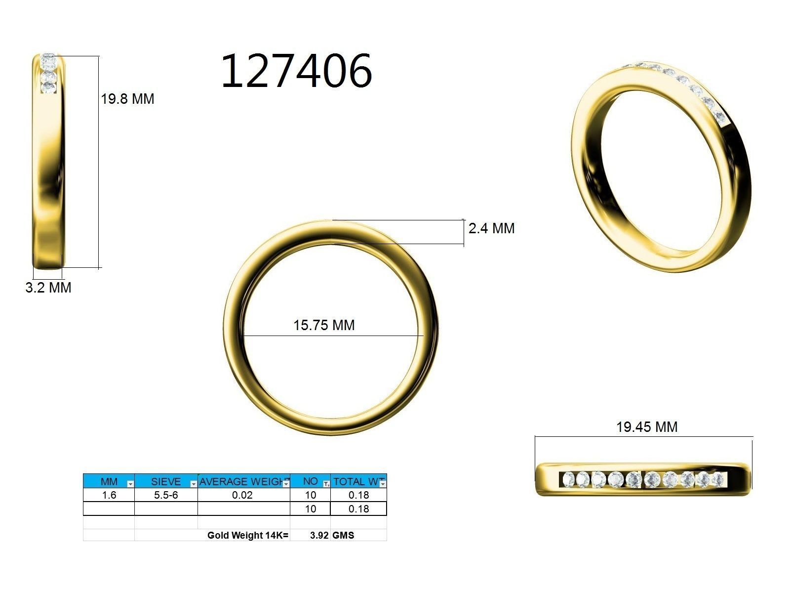 Ring - 127406 3D print model_12