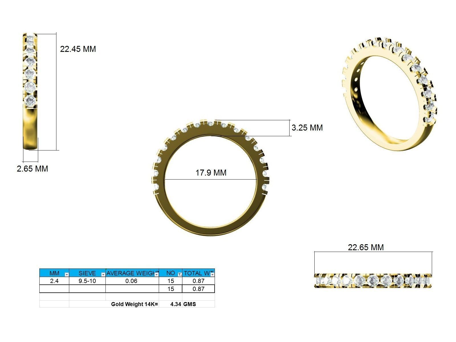 Ring - 127403 3D print model_12
