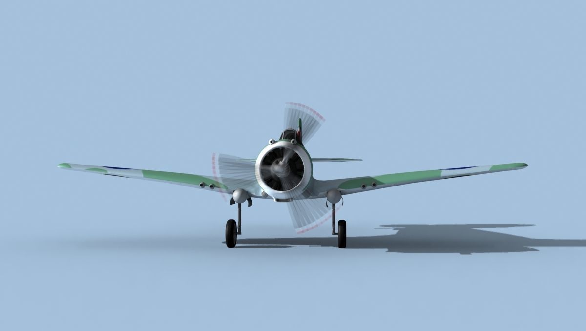 Curtiss H-75C Mohawk V24 RAF 3D model_2