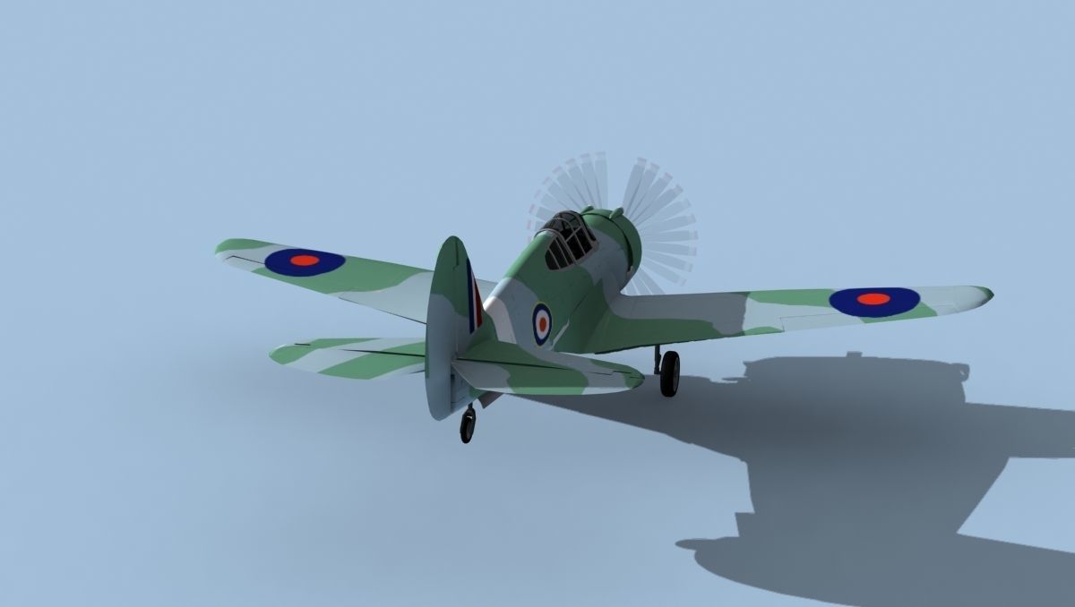 Curtiss H-75C Mohawk V24 RAF 3D model_6