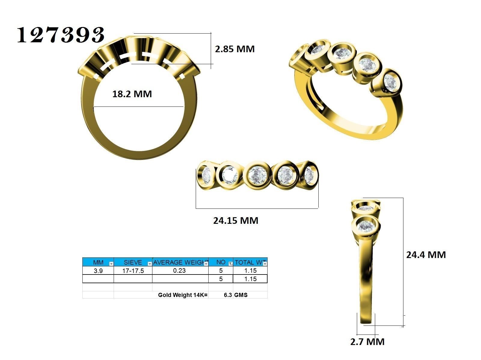 Ring - 127393 3D print model_12