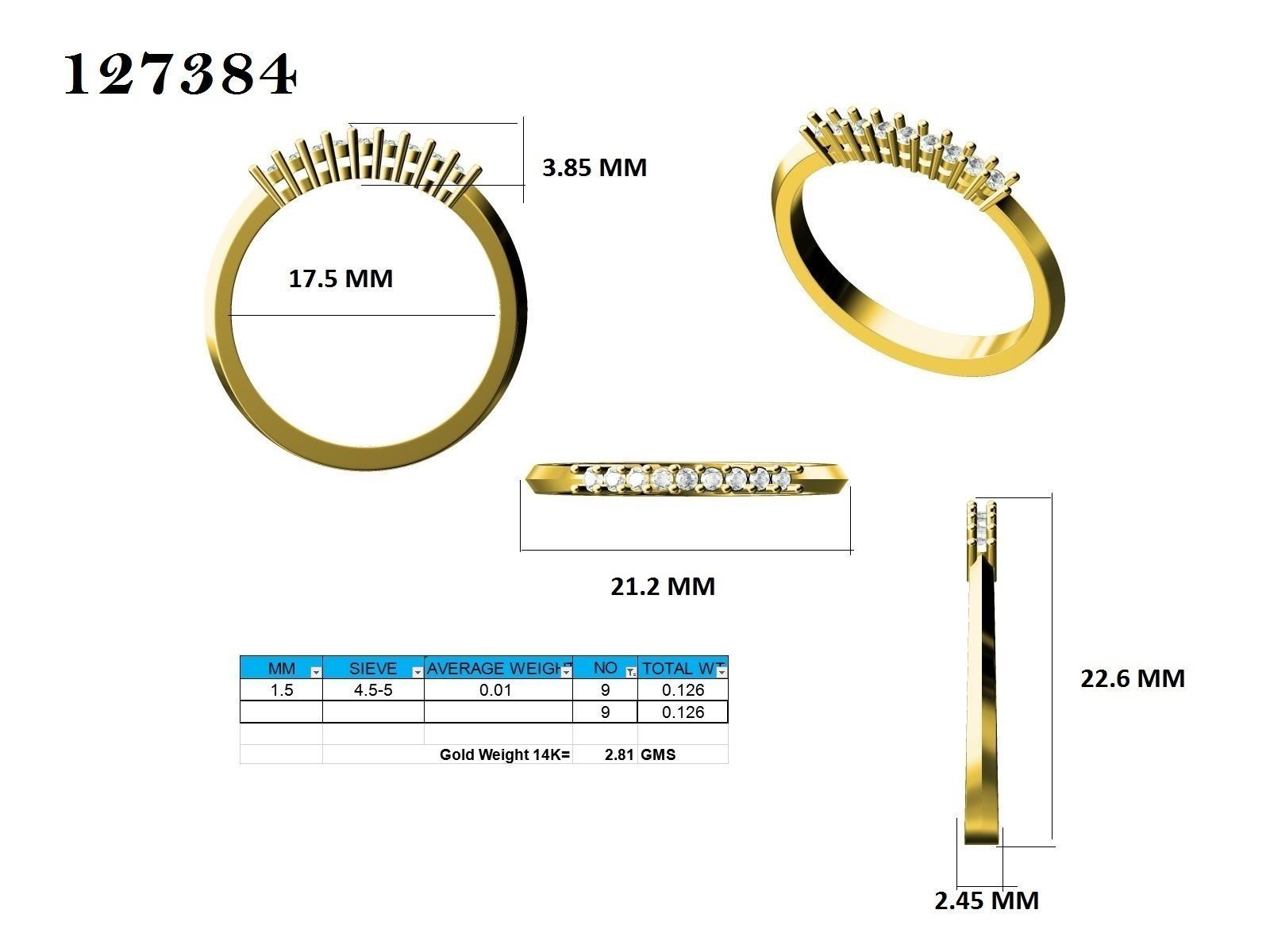 Ring - 127384 3D print model_12