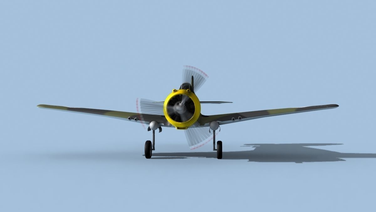 Curtiss H-75C Mohawk Finland 3D model_1
