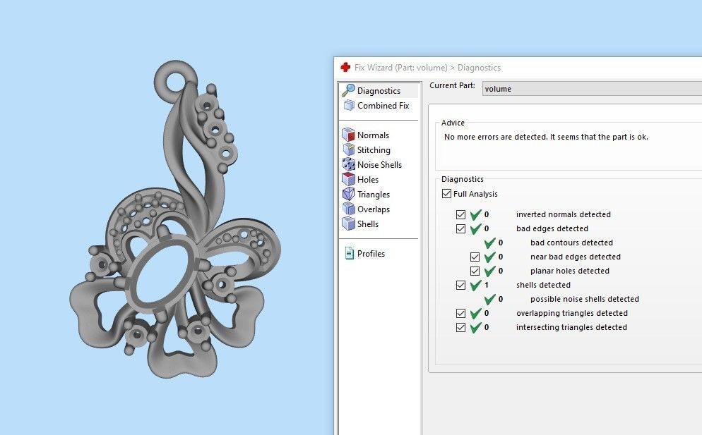 Women pendant with gems 3dm stl CAD 3D print model_13