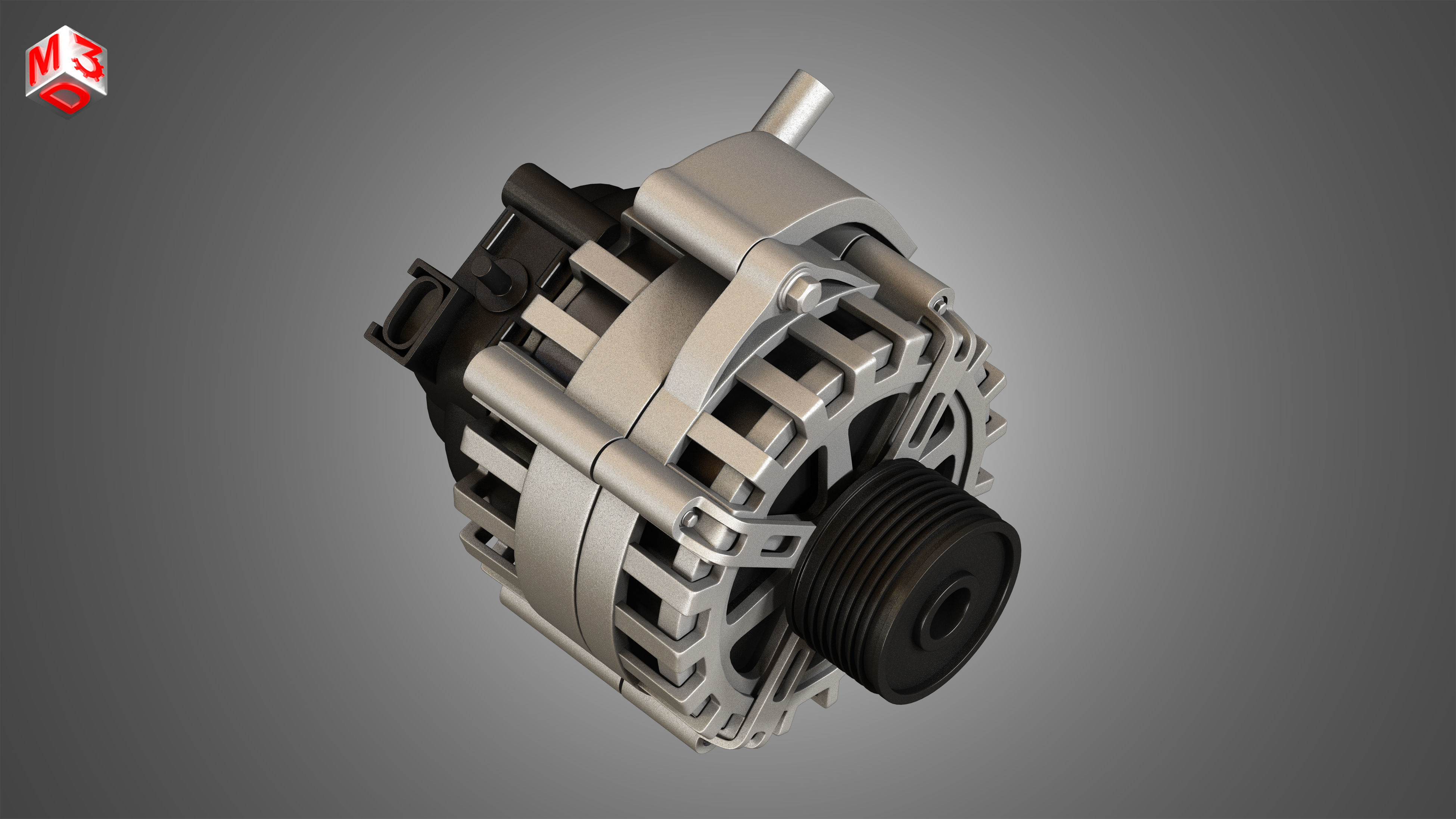 Engine Alternator 3D model_9