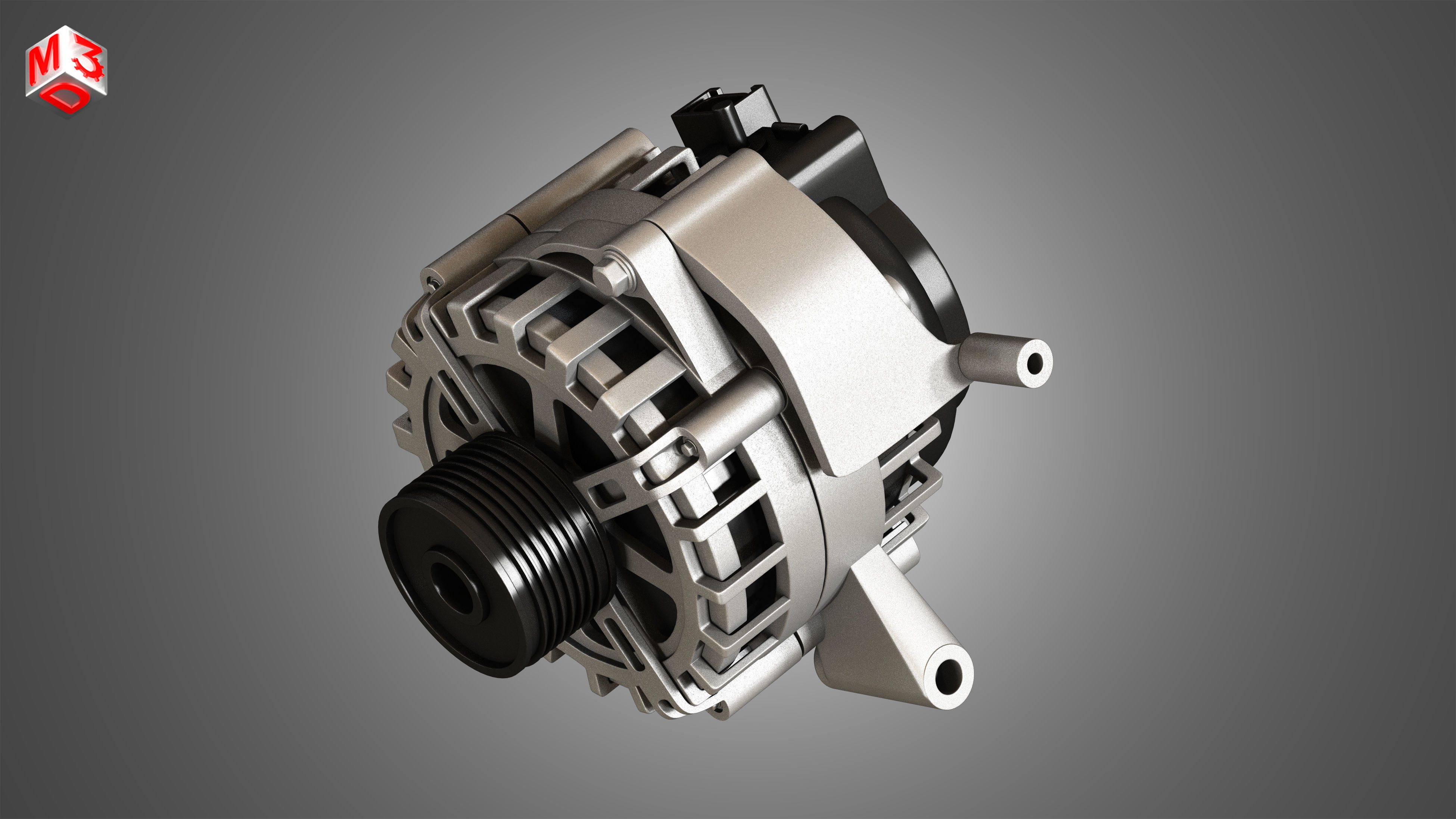 Engine Alternator 3D model_7