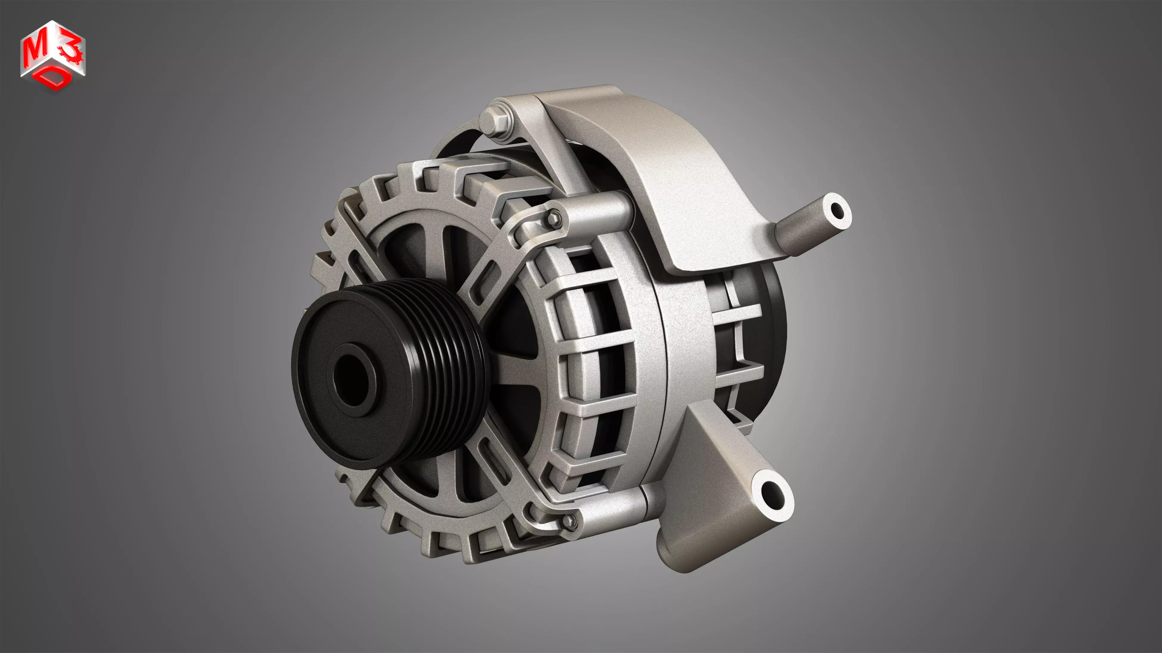 Engine Alternator 3D model_0
