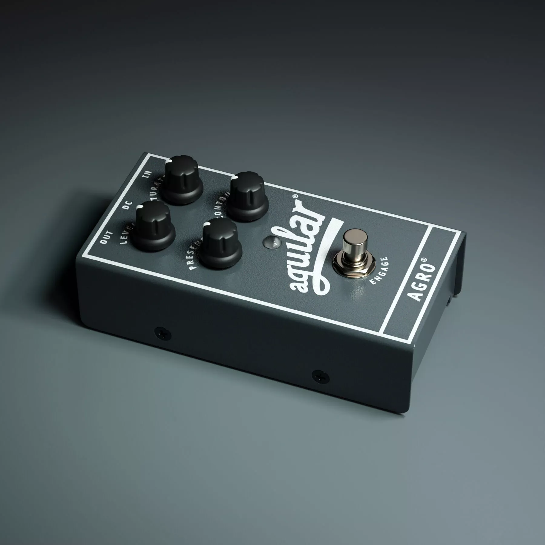 Aguilar Agro Bass Overdrive Pedal 3D model