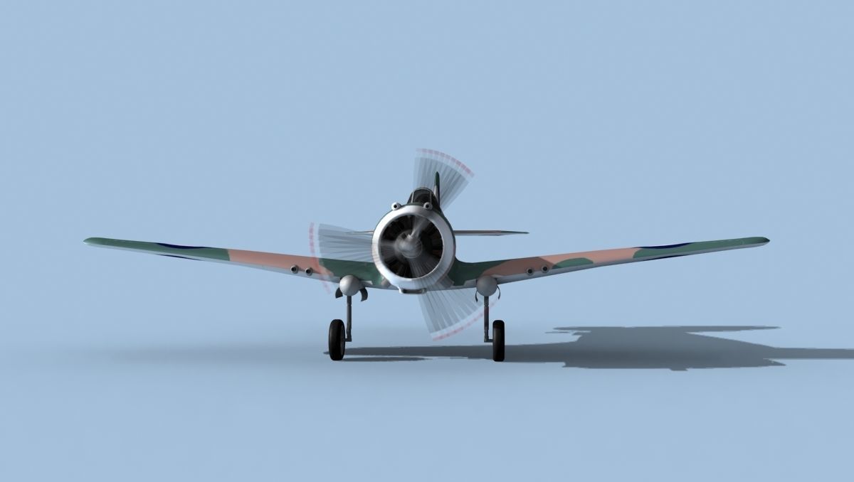 Curtiss H-75C Mohawk New Zealand 3D model_1