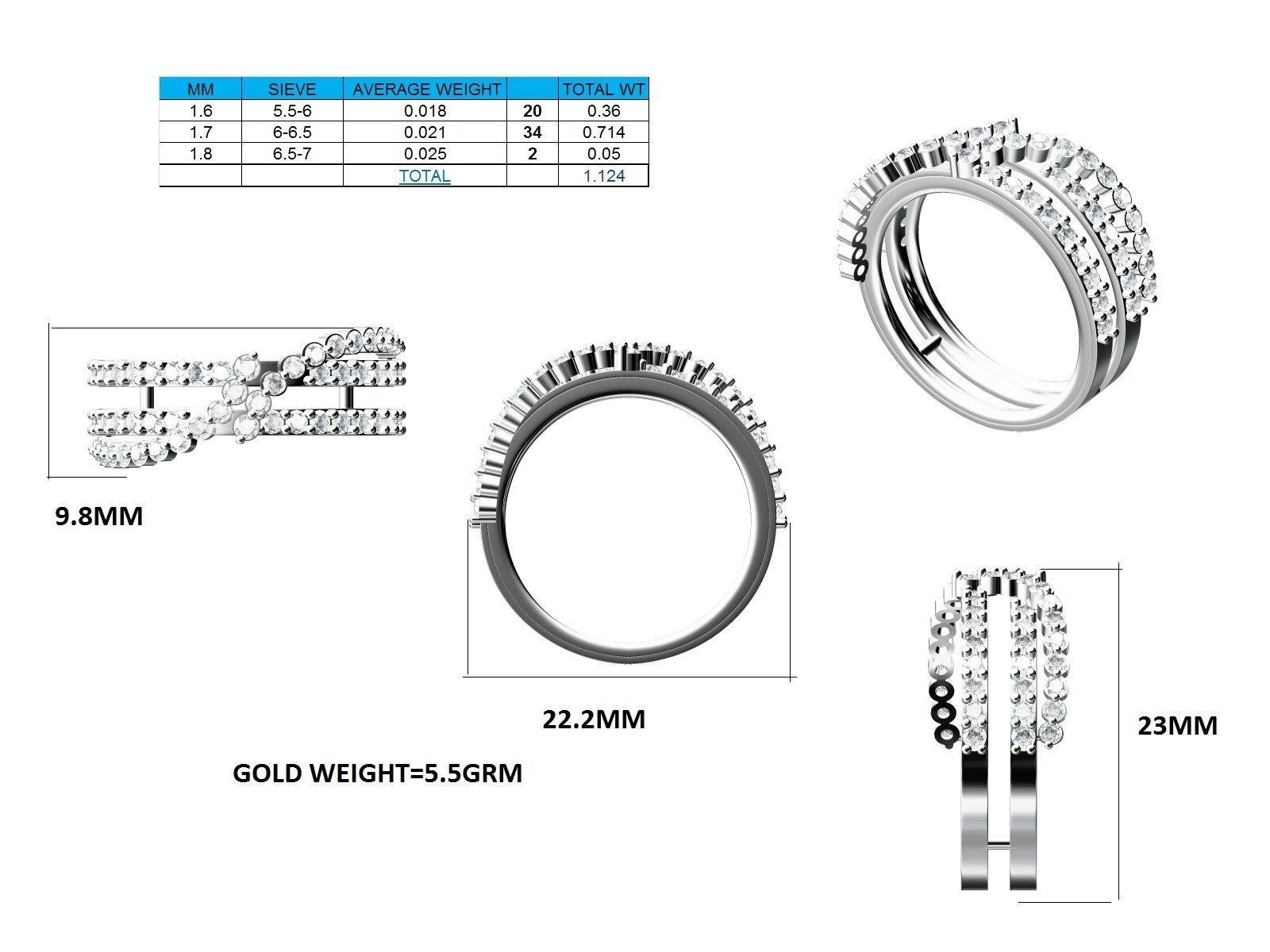 Ring - 49 3D print model_24