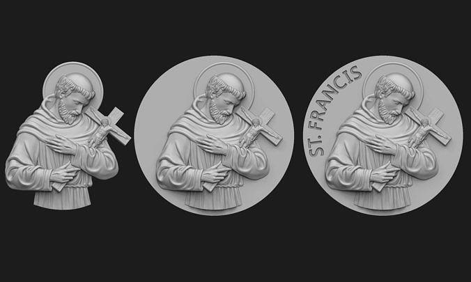 Saint Francis of Assisi  3D print model