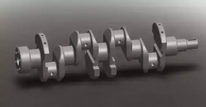 Crankshaft with solidworks 3D model