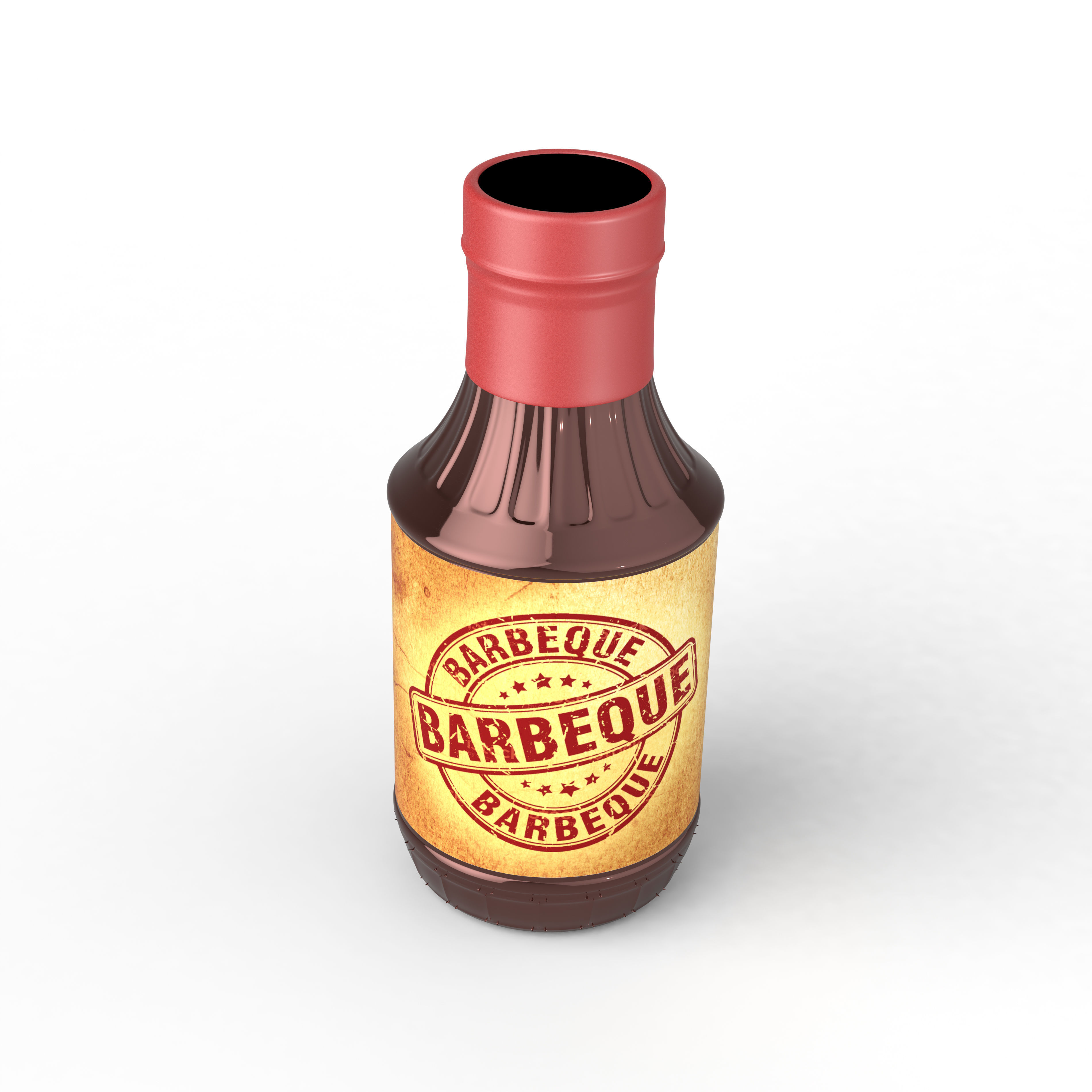 BBQ Bottle 3D model_2