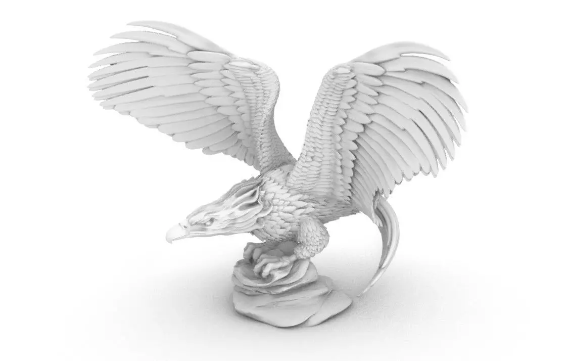 eagle statue 3D print model_0