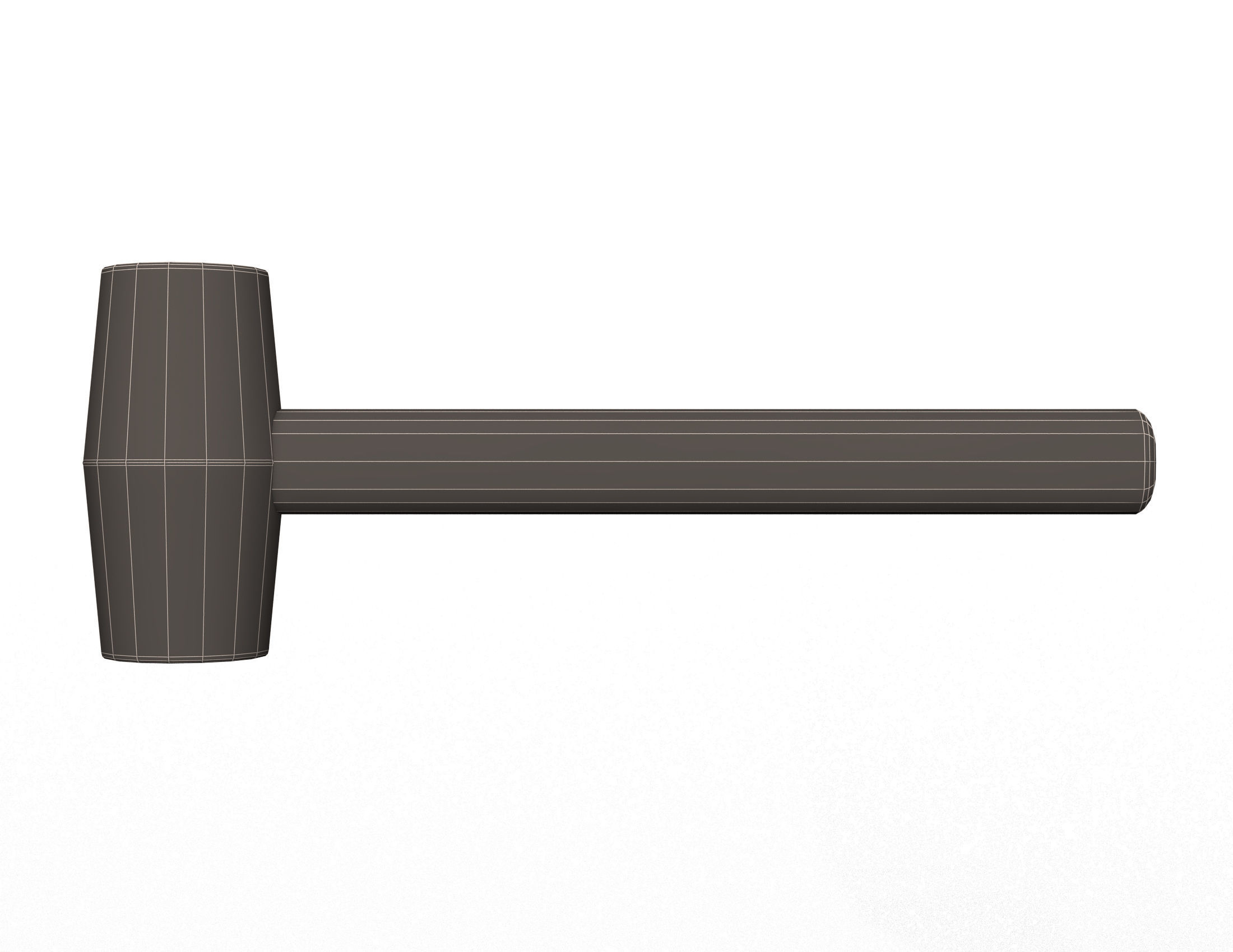 Soft Hammer Low-poly 3D model_10