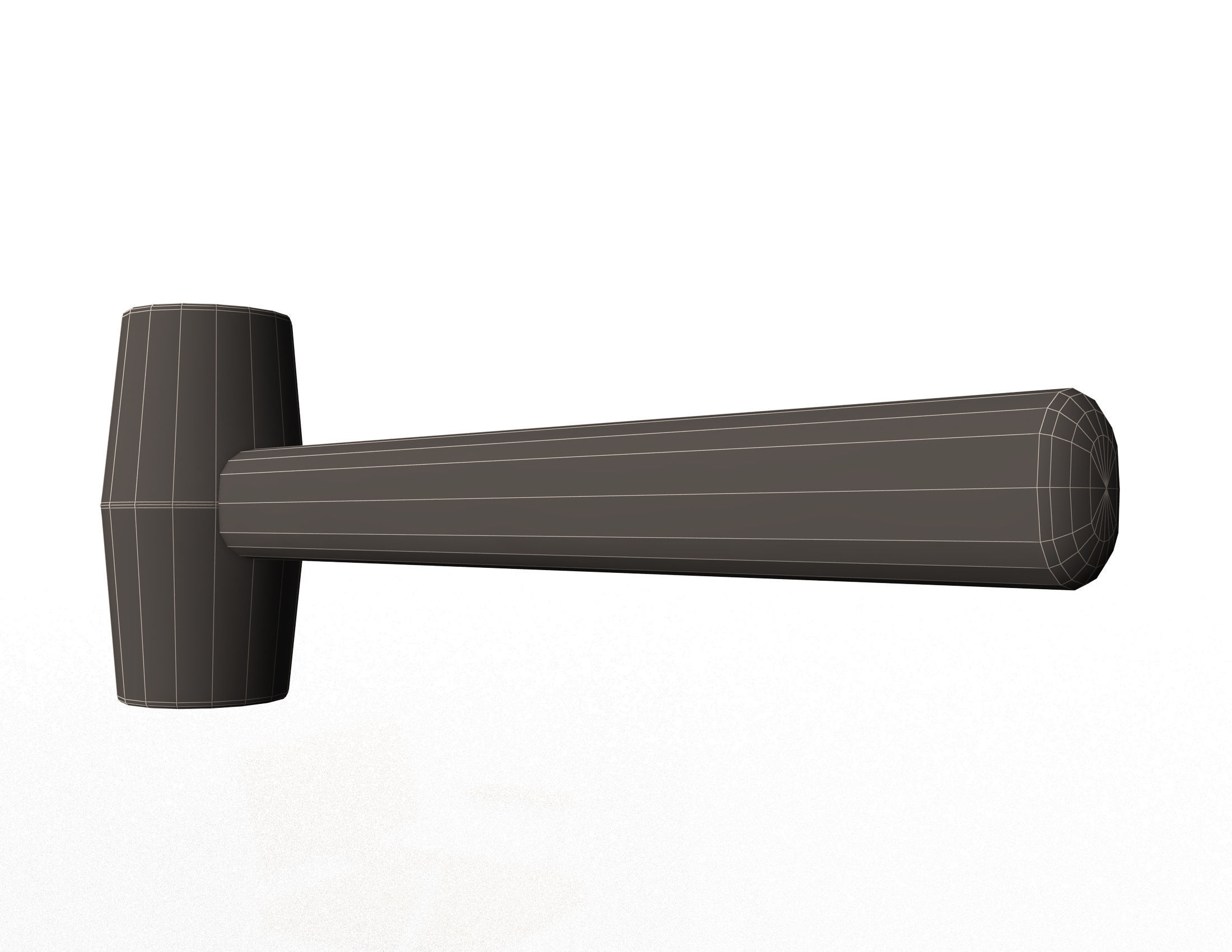 Soft Hammer Low-poly 3D model_12