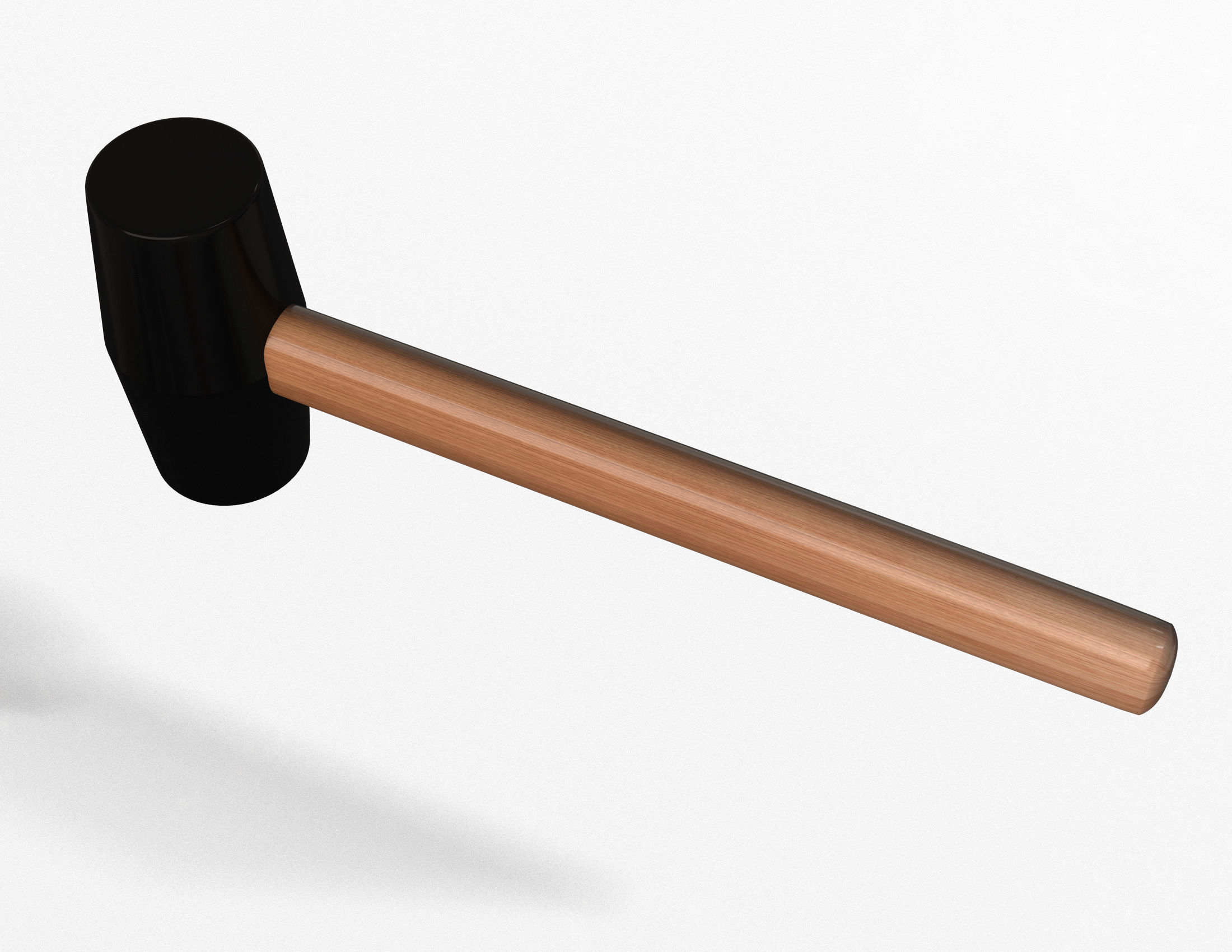 Soft Hammer Low-poly 3D model_4