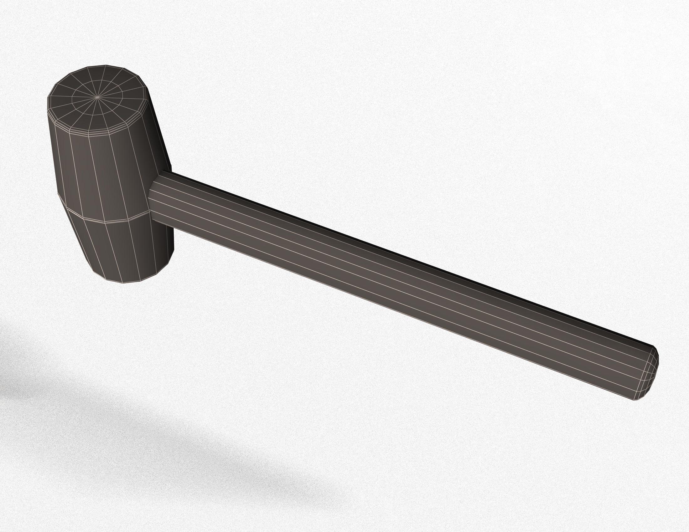 Soft Hammer Low-poly 3D model_13