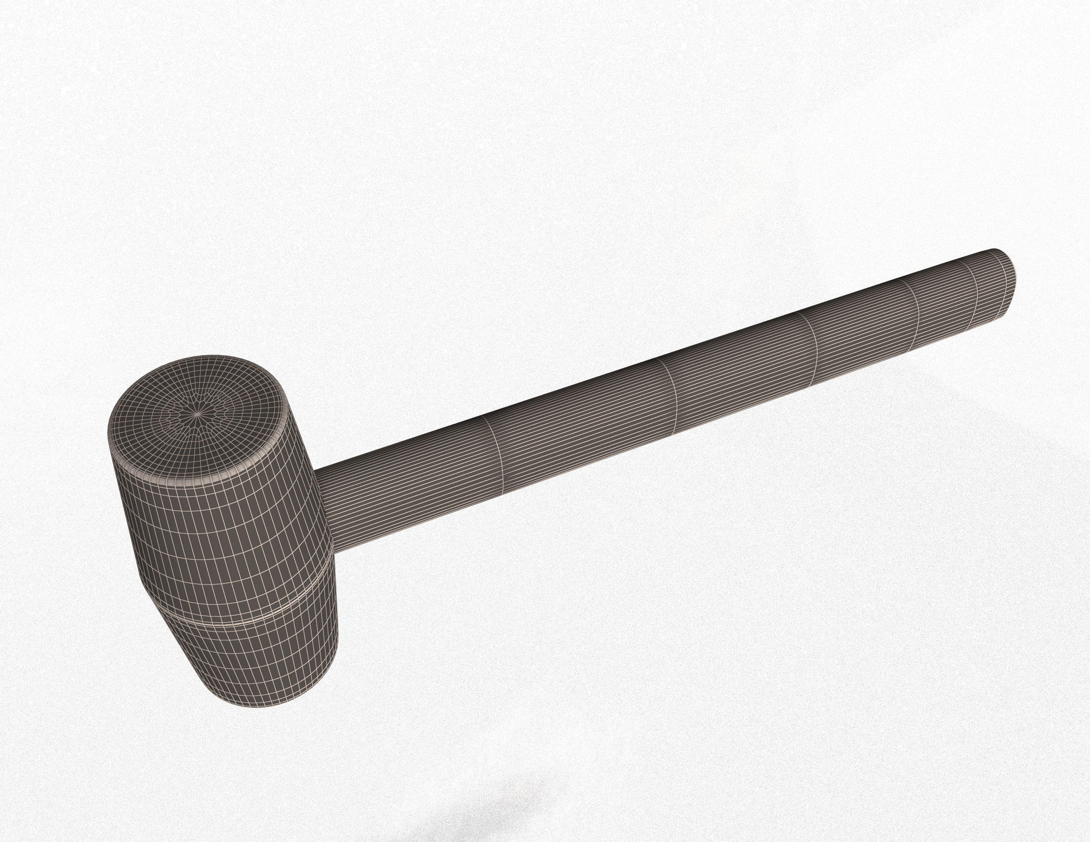 Soft Hammer Low-poly 3D model_6