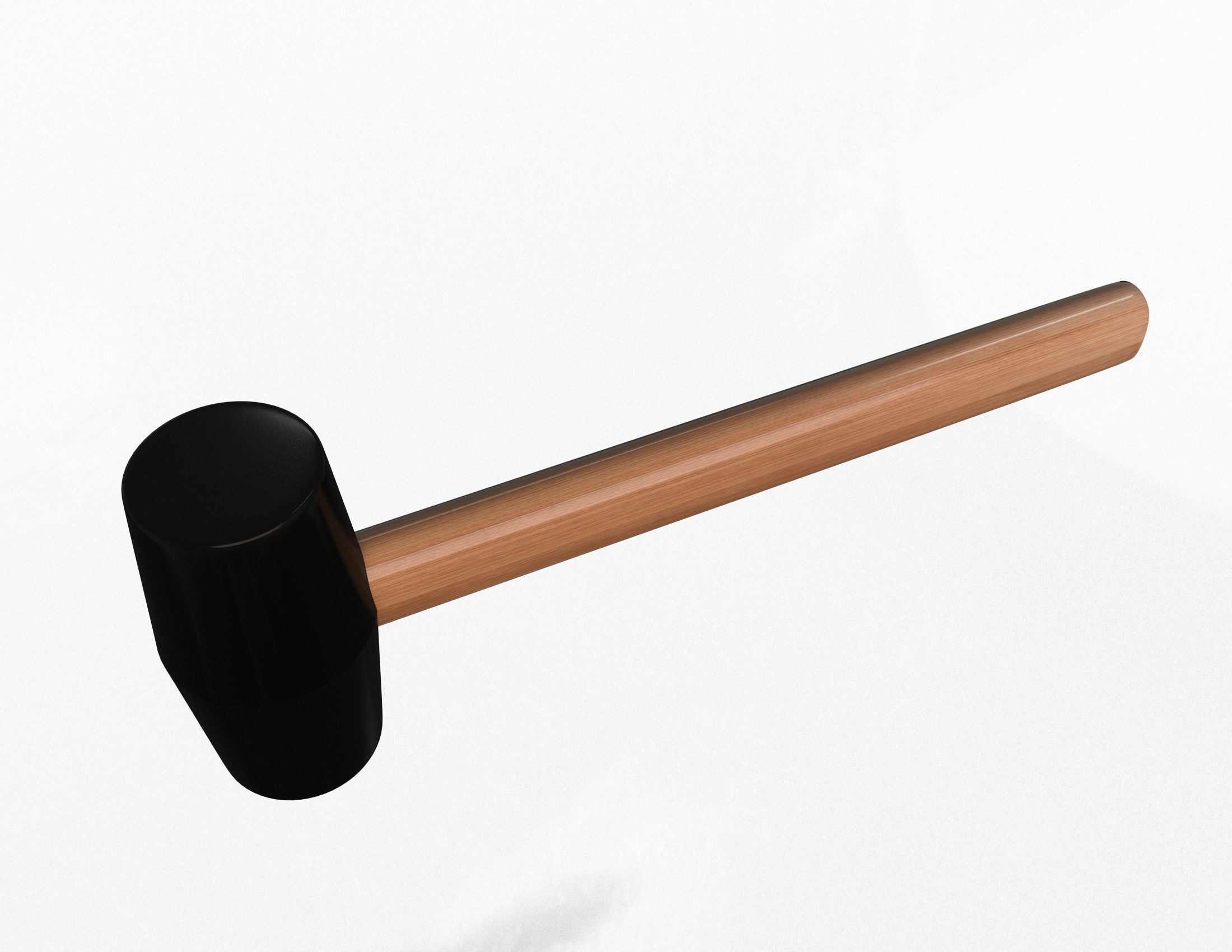 Soft Hammer Low-poly 3D model_2