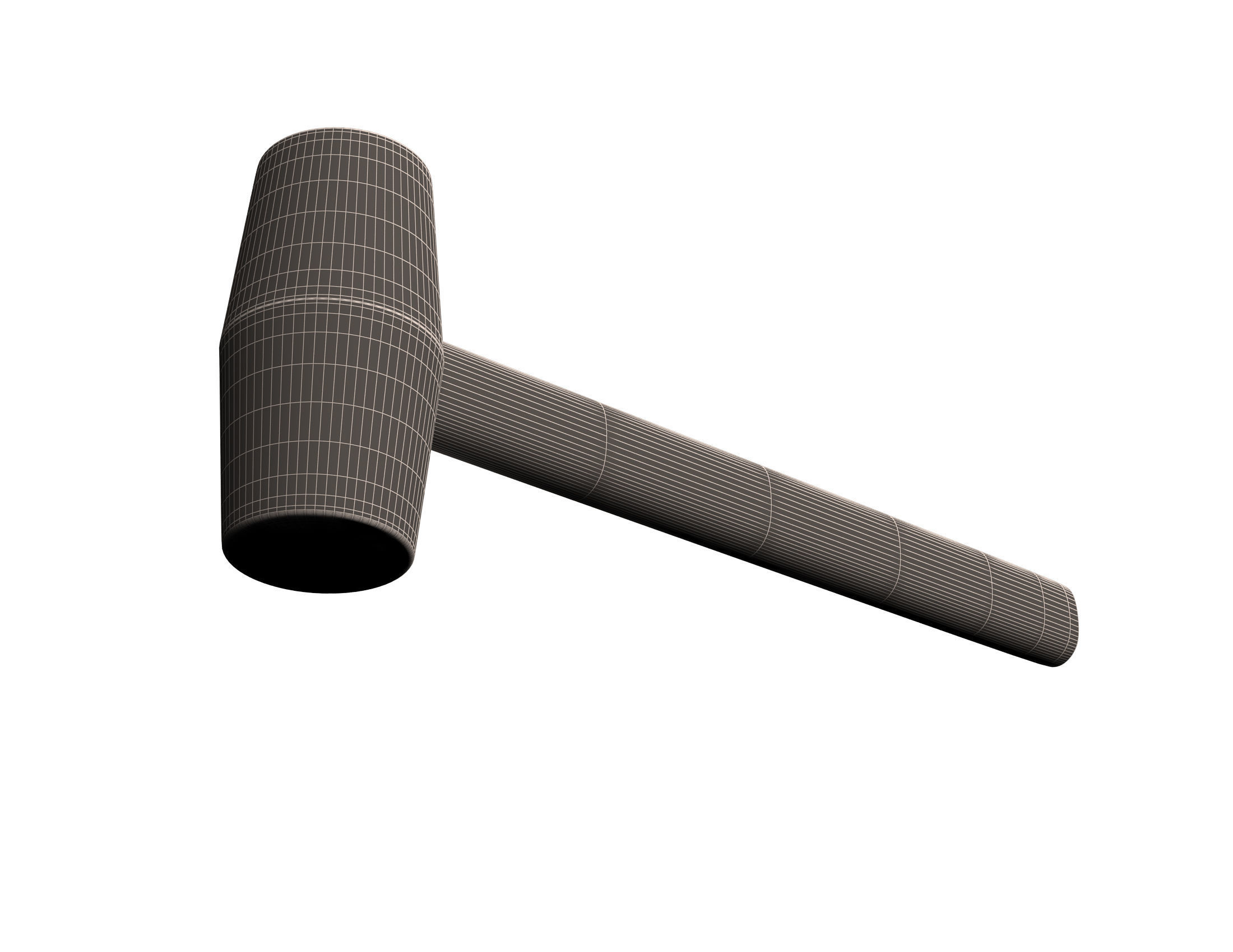 Soft Hammer Low-poly 3D model_9