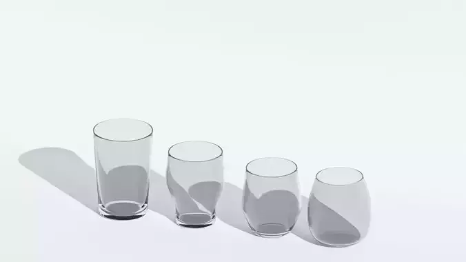 round water drinking glasses
