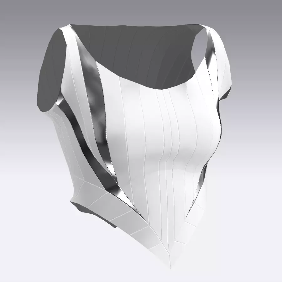 KORSET BLOUSE 3D model_0