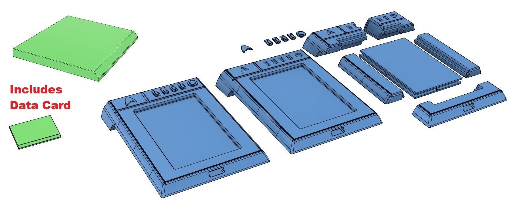 Discovery Enterprise Data Slate 3D print model_8