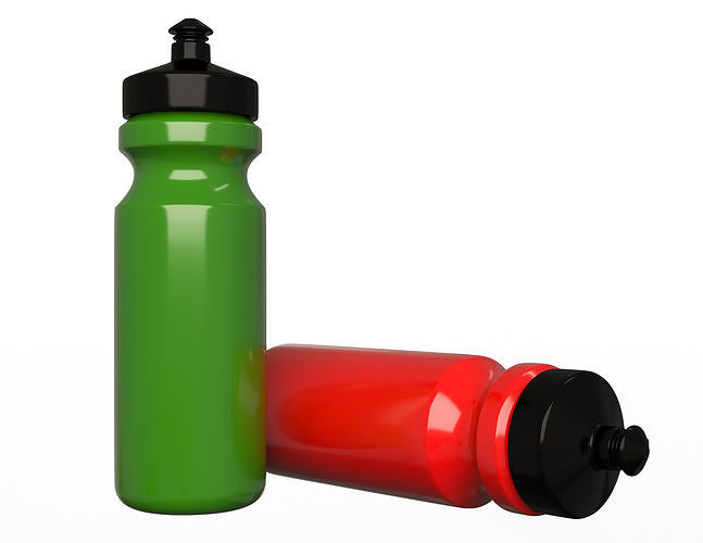 Sport Water Bottle Low-poly 3D model