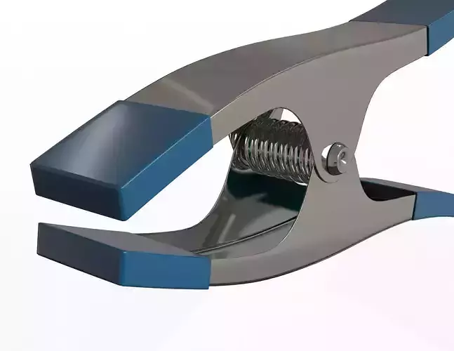 Spring Clamp Low-poly 3D model